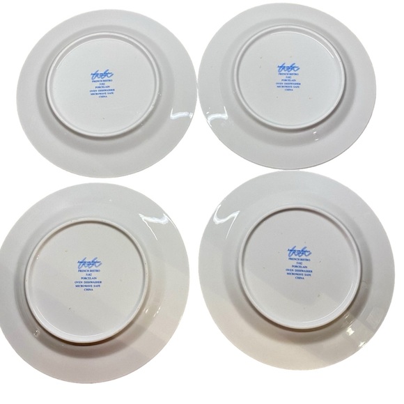 (4) French Bistro by AMERICAN ATELIER Salad/Desert Plates - Picture 3 of 9